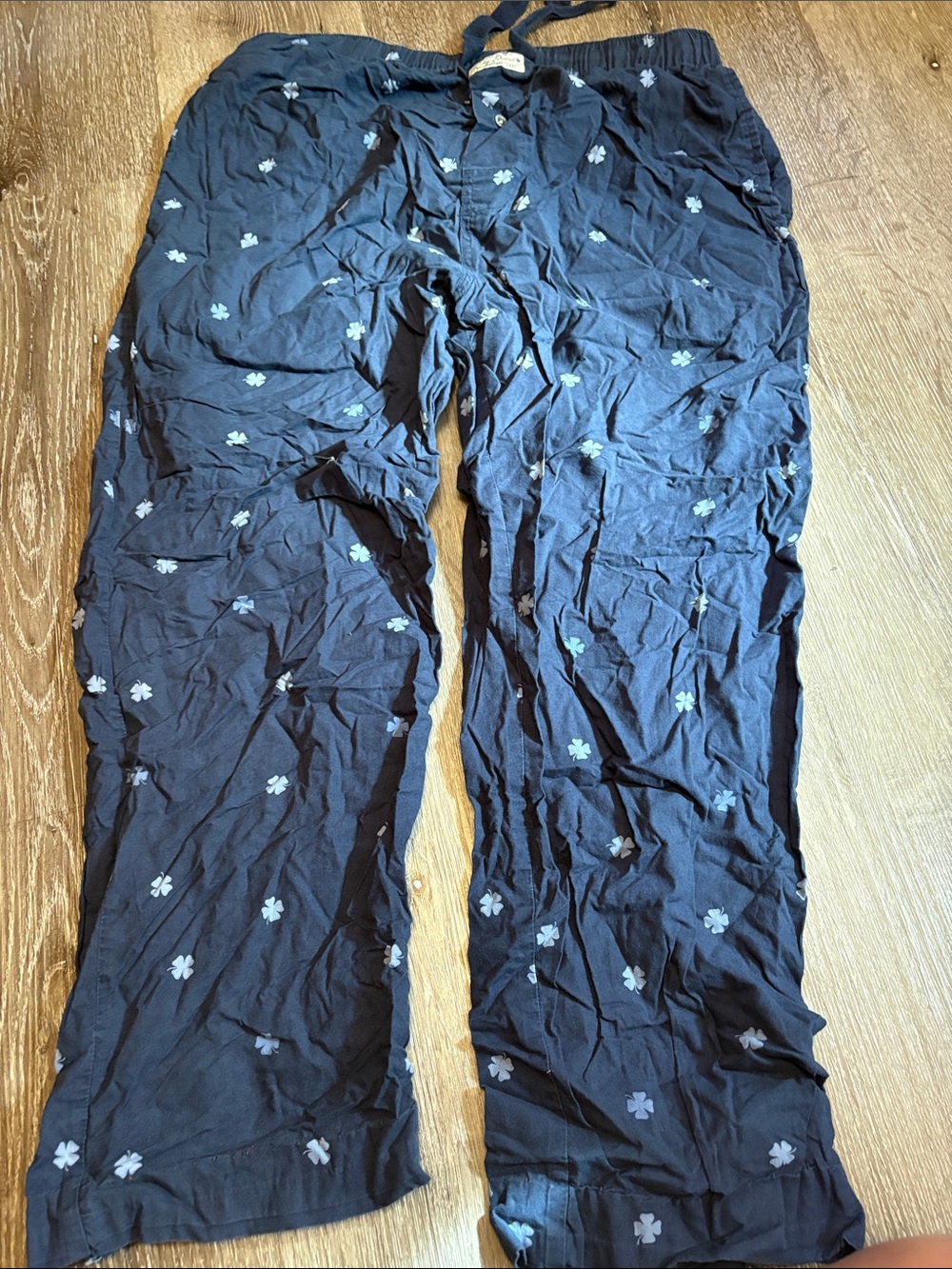 Lucky Brand Navy Blue Floral-Print Lounge Pants